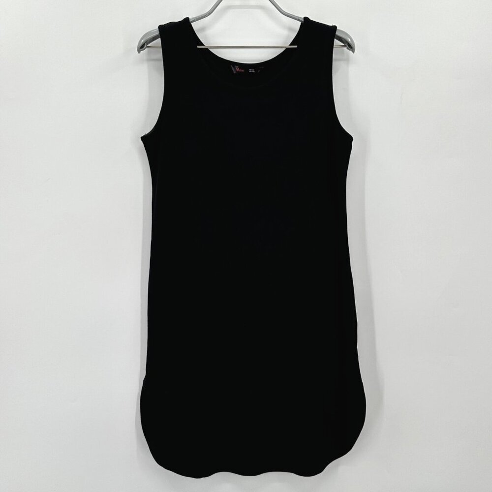 Stoic Women's Black Mojave Solid Dress size XS Sleeveless Mini Flowy Shift